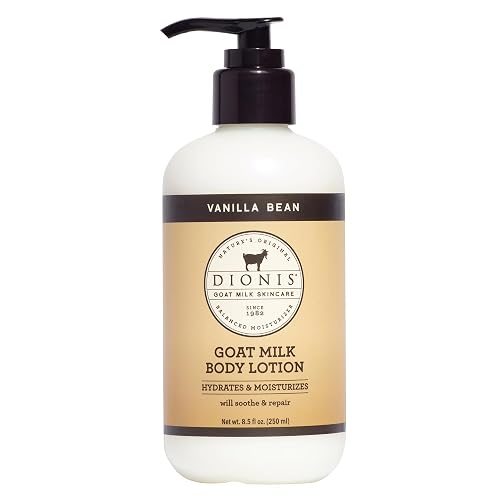 Dionis Goat Milk Lotion - Moisturizing Body Lotion for Dry Skin, Sensitive Skin Safe, Lightweight Non-Greasy Formula, Lotion Pump - Vanilla Bean 8.5 Beauty & Personal Care Dionis