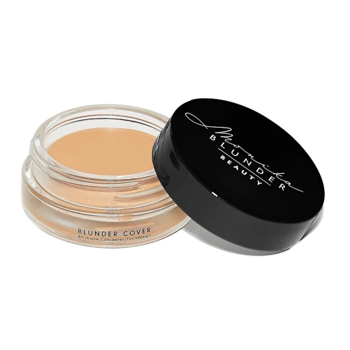 Monika Blunder Beauty - Blunder Cover Foundation Concealer - Shade: 4 - Vier - Medium, Neutral Peachy Undertones - Clean Beauty, All-In-One,