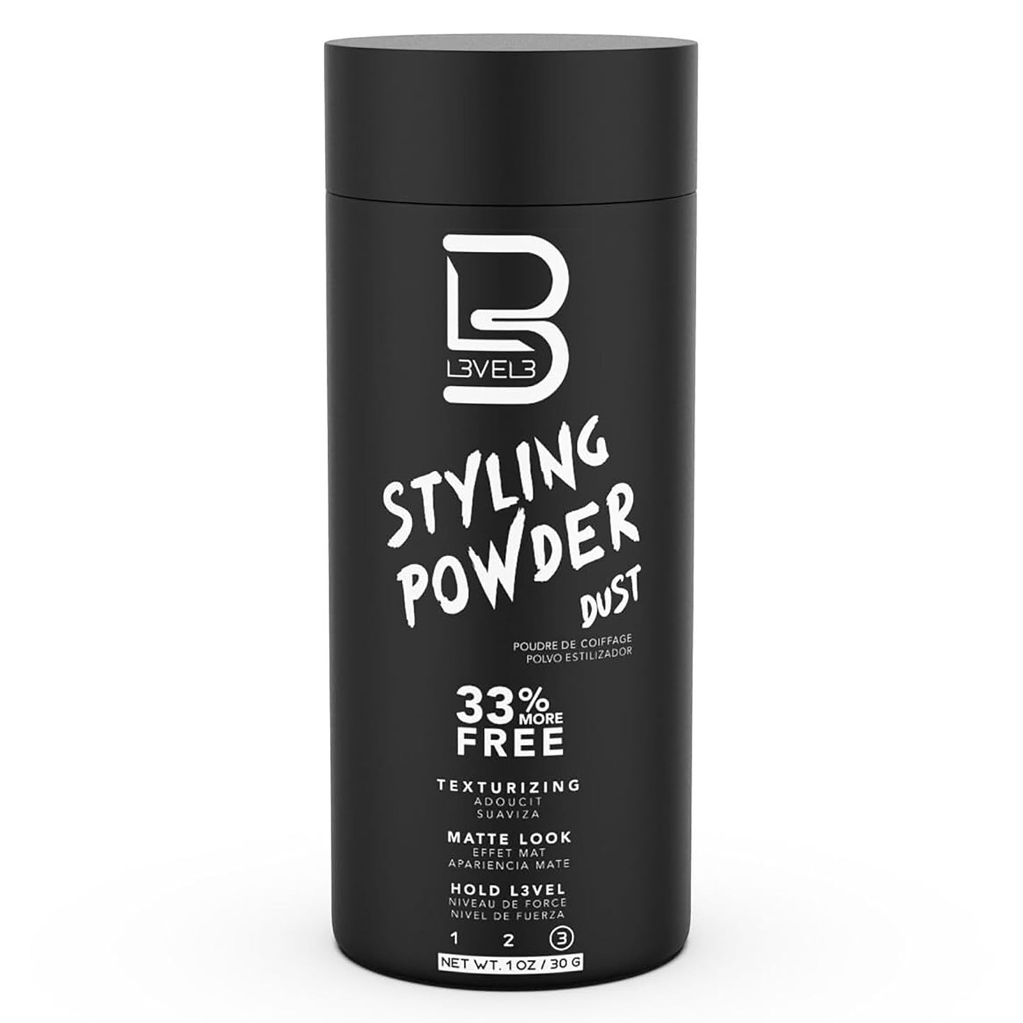 L3 Level 3 Styling Powder - Natural Look Mens Powder - Easy to Apply with No Oil or Greasy Residue (Small - 30 Grams) Beauty & Personal Care L3