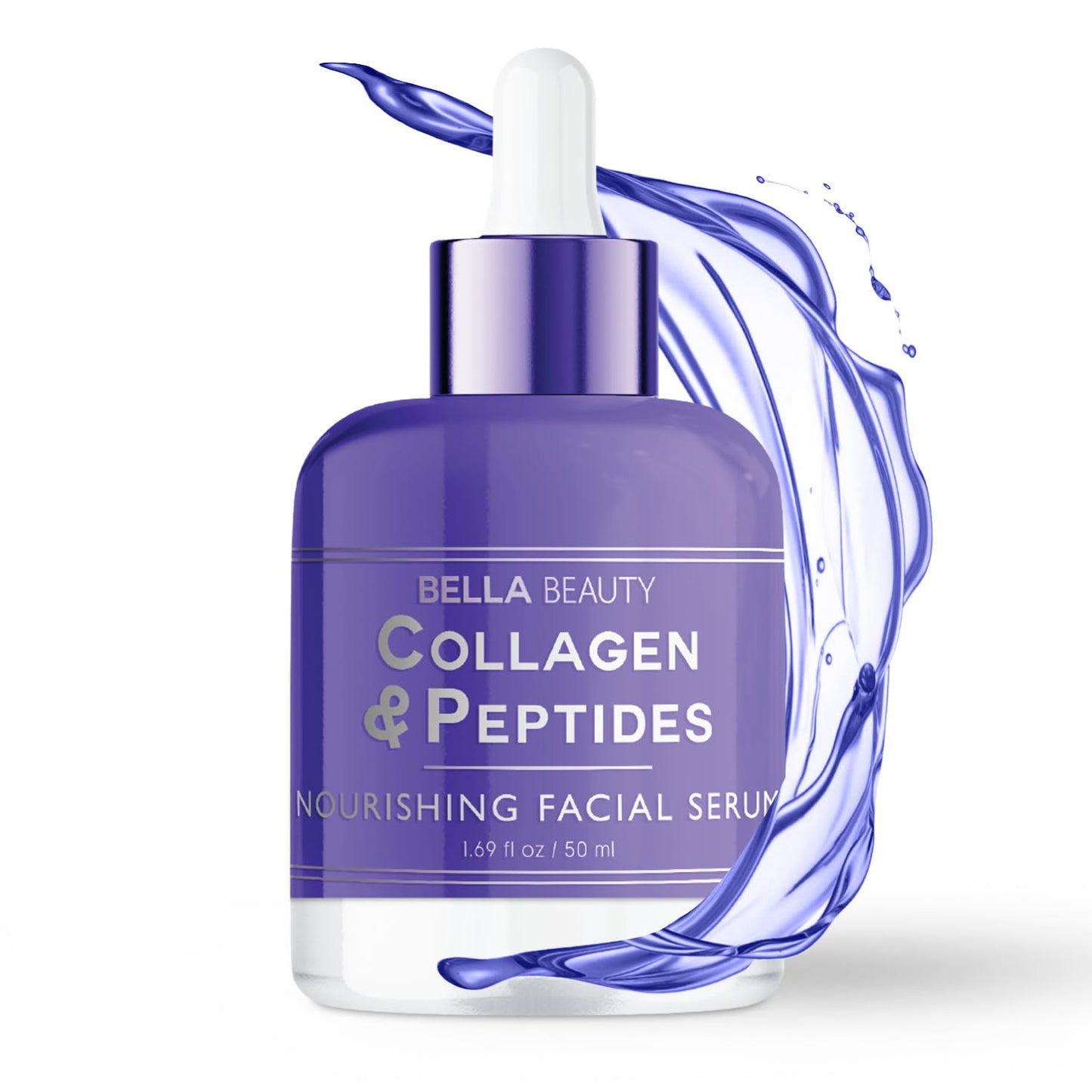 Bella Beauty Collagen & Peptides Nourishing Facial Serum - Stimulates Collagen, Reduces Fine Lines & Wrinkles, Deeply Hydrates - Dermatologist Tested Beauty & Personal Care Bella Beauty