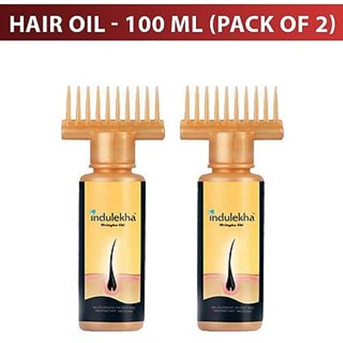 Indulekha Bhringa Hair Oil 100 ml (Pack of 2) Beauty & Personal Care INDULEKHA
