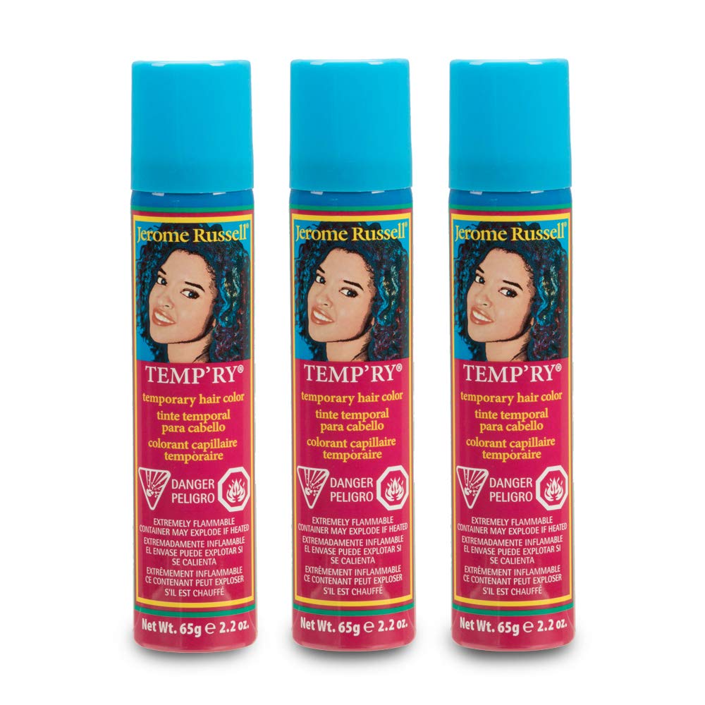 Jerome Russell Temp'Ry Spray-On Green Hair Color, 2.2Oz X 3 Pack Beauty & Personal Care Jerome Russell