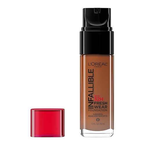L'Oreal Paris Makeup Infallible Up to 32 Hour Fresh Wear Lightweight Foundation, 520 Sienna, 1 Fl Oz, Packaging May Vary Beauty & Personal Care L'Oreal Paris