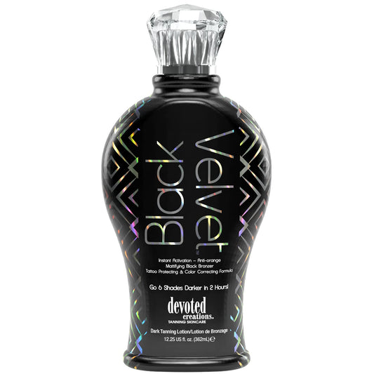 Devoted Creations Black Velvet Anti-Orange Mattifying Black Bronzer Tanning Lotion 12.25 oz Beauty & Personal Care Devoted Creations
