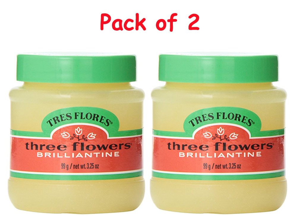 Three Flowers Brilliantine Solid 3.25 Ounce (96ml) (2 Pack) Beauty & Personal Care Three Flowers