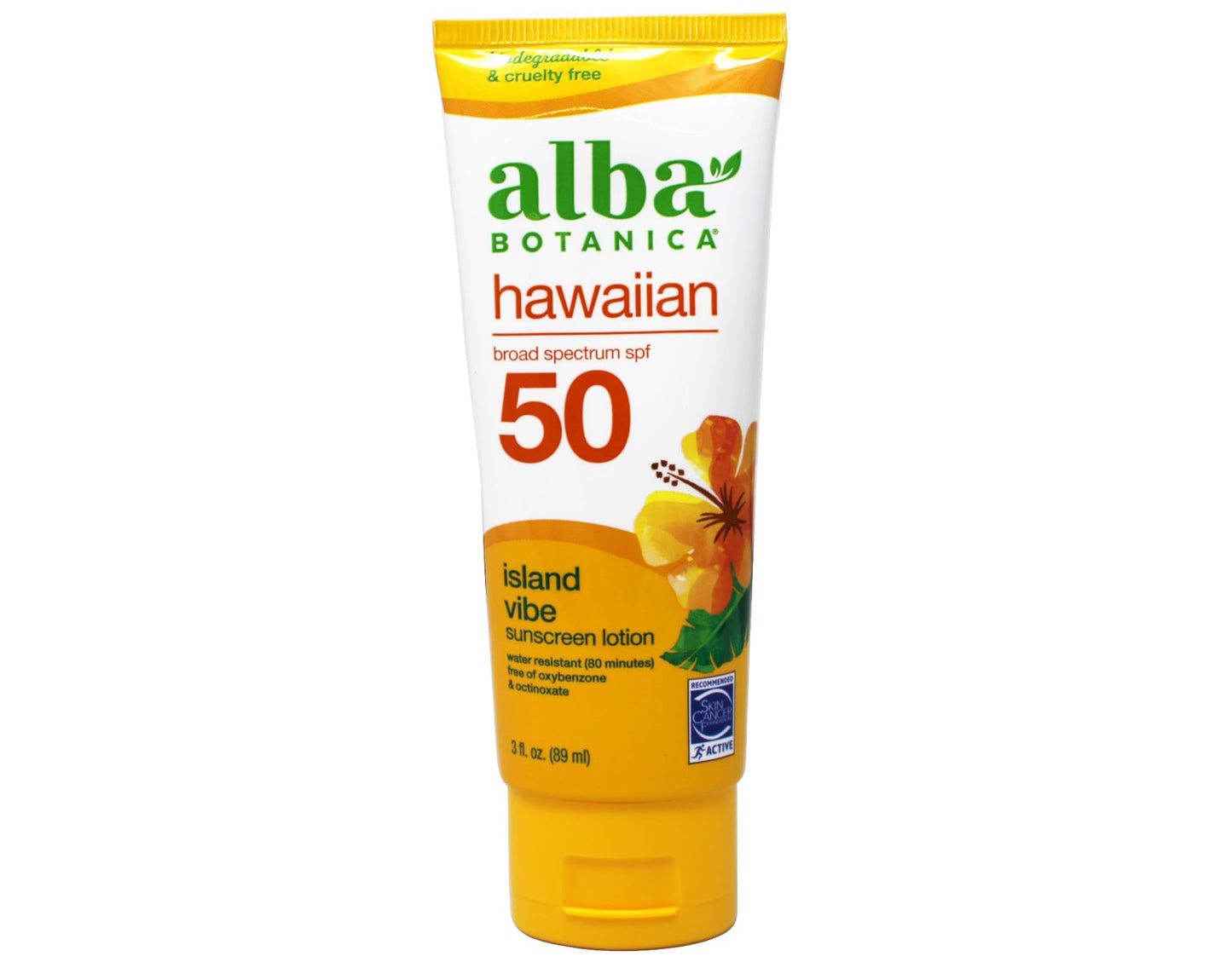 Alba Botanica Hawaiian Island Vibe Sunscreen SPF 50, 3 fl oz (Pack of 2) Beauty & Personal Care Alba Botanica