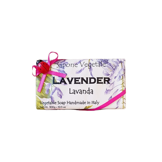 Alchimia Ladybug Lavanda (Lavender) Vegetable Soap Handmade In Italy - 10.5 oz Soap Bar Beauty & Personal Care Alchimia
