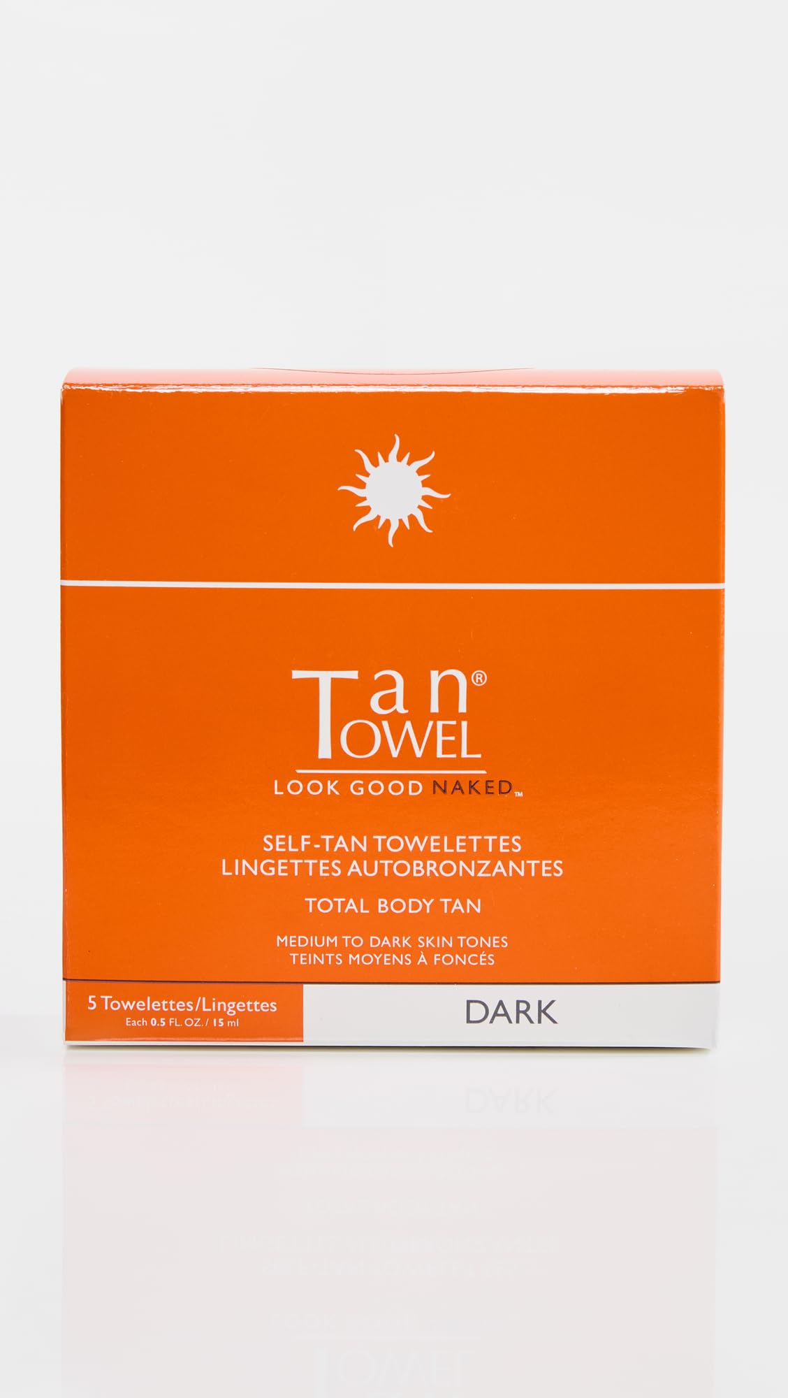 TanTowel Women's Full Body Tan Towelettes - 5 Pack, Dark, 0.5 Fl Oz (Pack of 5) Beauty & Personal Care Tan Towel