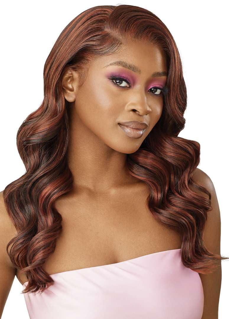 Outre Airtied 100% Fully Hand-Tied Wig - Human Hair Blend - Natural Body Wave 22" (NATURAL HONEY)