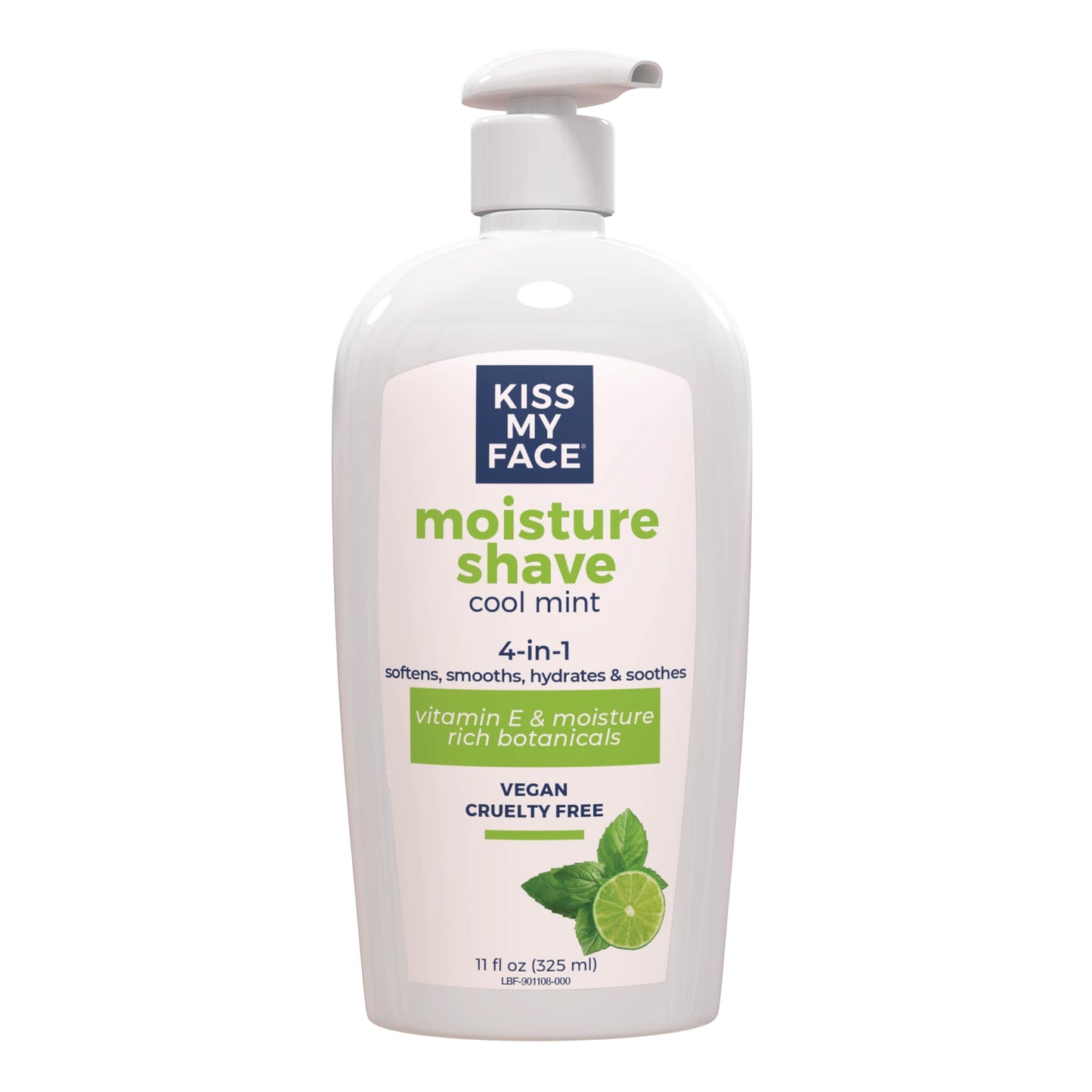 Kiss My Face 4-in-1 Moisture Shave, Cool Mint 11 oz Beauty and Personal Care Kiss My Face