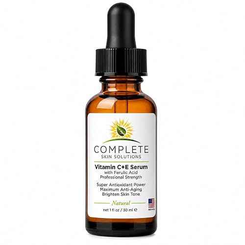 Complete Skin Solutions Natural Vitamin C E Serum with Ferulic Acid 1 oz Beauty & Personal Care COMPLETE SKIN SOLUTIONS
