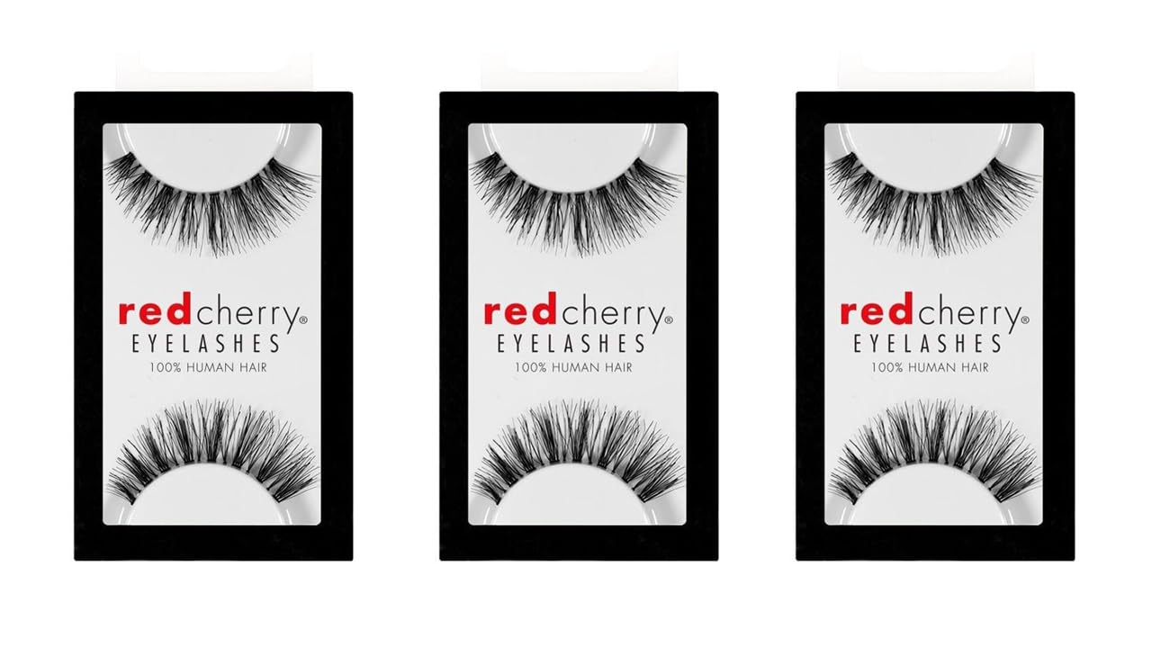 Red Cherry #415 False Eyelashes (Pack of 3 Pairs) Beauty & Personal Care Red Cherry