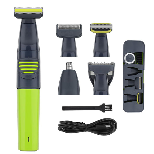 QDKVTNDJZ Beard Trimmer/Hair Clippers for Men, 5 in 1 Grooming Shaving Kit for Face, Mustache, Body, Ear, Nose, Waterproof Cordless Barber Clippers Beauty and Personal Care QDKVTNDJZ