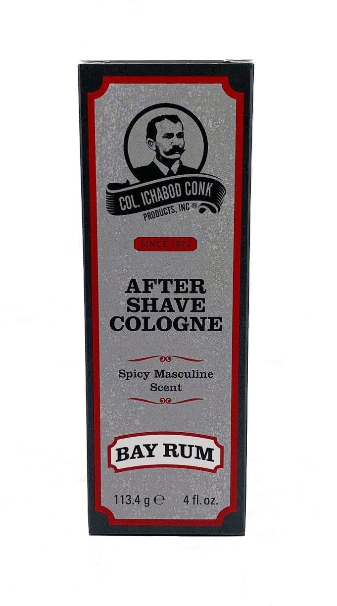 Colonel Ichabod Conk Bay Rum After Shave Cologne 4 Fl. Oz. Glass Bottle Beauty & Personal Care Colonel Conk