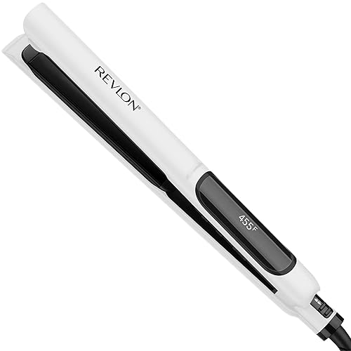 REVLON Crystal C + Ceramic Digital Hair Flat Iron | Long-Lasting Shine and Less Frizz, (1 in) Beauty & Personal Care REVLON