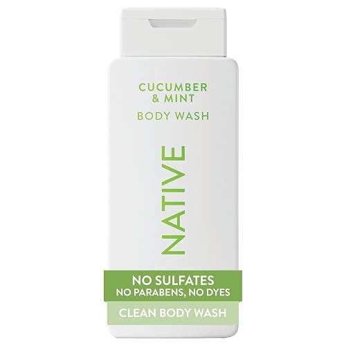 Native Body Wash Contains Naturally Derived Ingredients | For Women & Men, Sulfate, Paraben, & Dye Free Leaving Skin Soft and Hydrated | Cucumber Beauty & Personal Care Native