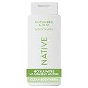 Native Body Wash Contains Naturally Derived Ingredients | For Women & Men, Sulfate, Paraben, & Dye Free Leaving Skin Soft and Hydrated | Cucumber Beauty & Personal Care Native