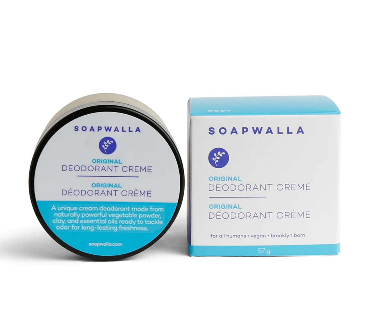Soapwalla - Natural Aluminum-Free Deodorant Cream (Original) - Vegan, Cruelty-Free, Clean Skincare (Full Size, 2 oz - 57 g) Beauty and Personal Care Soapwalla