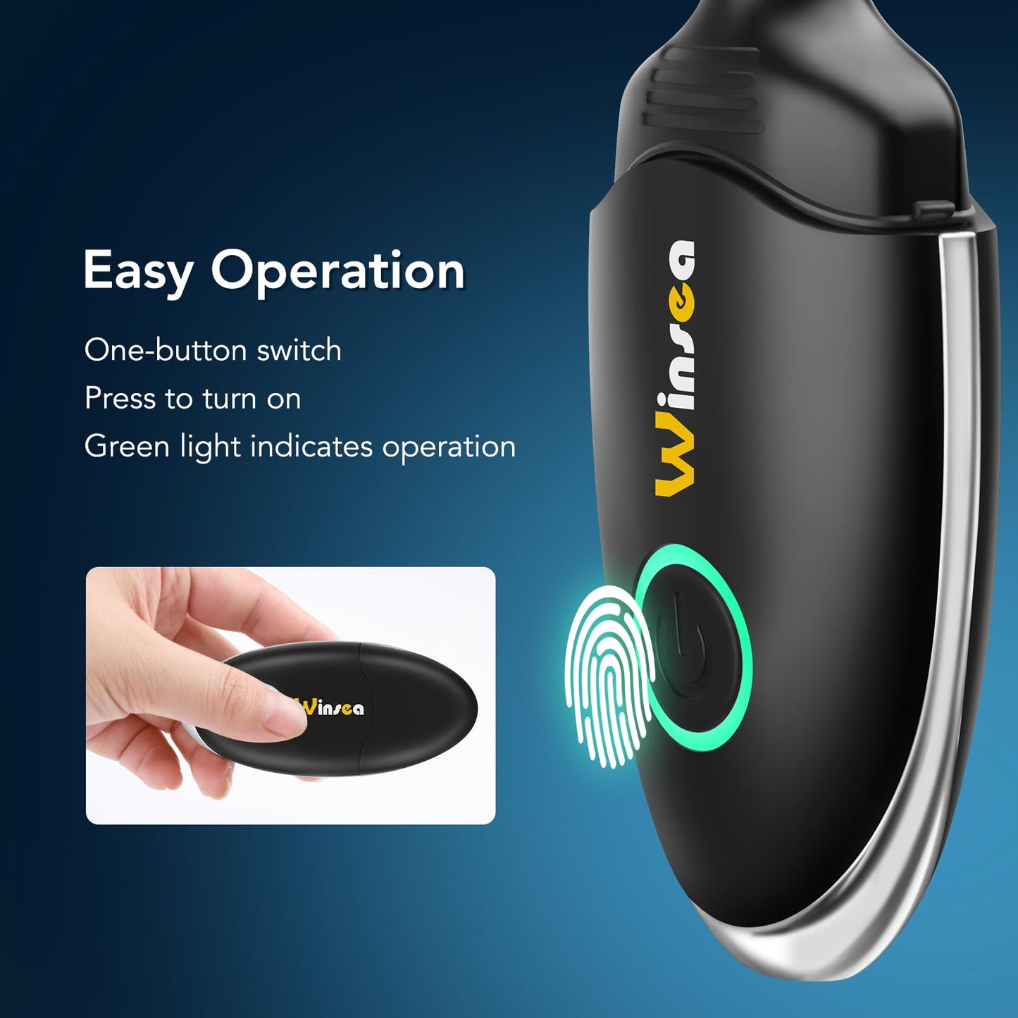 Winsea Ear and Nose Hair Trimmer for Men and Women - Travel Trimmer, High-Precision Nose Shaver, USB Rechargeable, Waterproof, Safe & Quiet Operation Beauty and Personal Care Winsea
