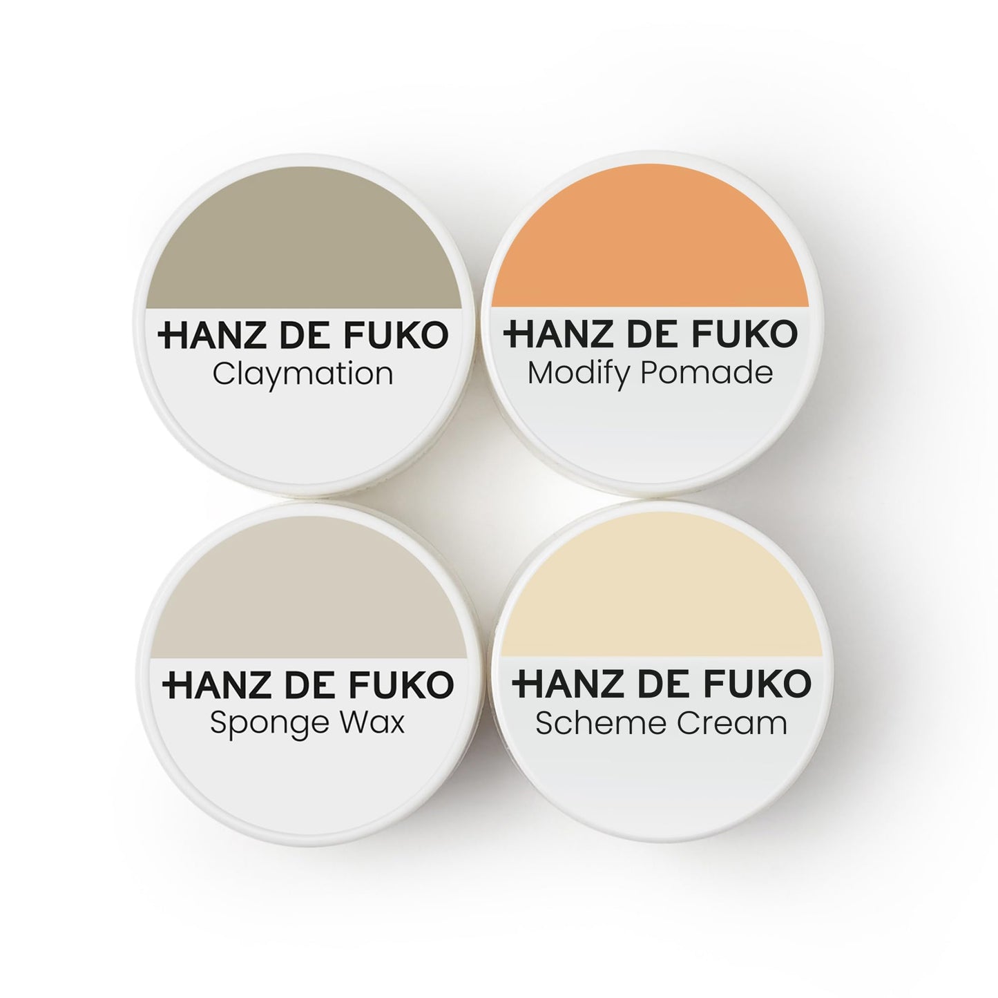 Hanz de Fuko Deluxe Hair Care Kit - Super Styling Sampler Featuring Claymation, Sponge Wax, Modify Pomade, Scheme Cream - Ideal Texture Products Beauty and Personal Care Hanz de Fuko