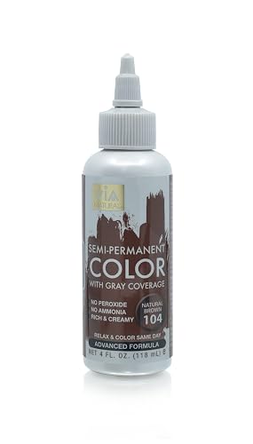 Via Natural Semi-Permanent Hair Color, 4oz - Natural Brown #104 Beauty & Personal Care Via Natural