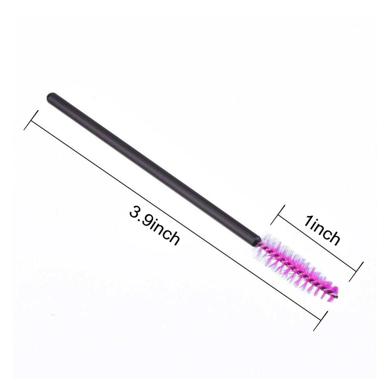 200 PCS Disposable Eyelash brush Mascara Wands Spoolies for Eye Lash Extension, Eyebrow and Makeup (Black&Rose red) Beauty & Personal Care GoWorth