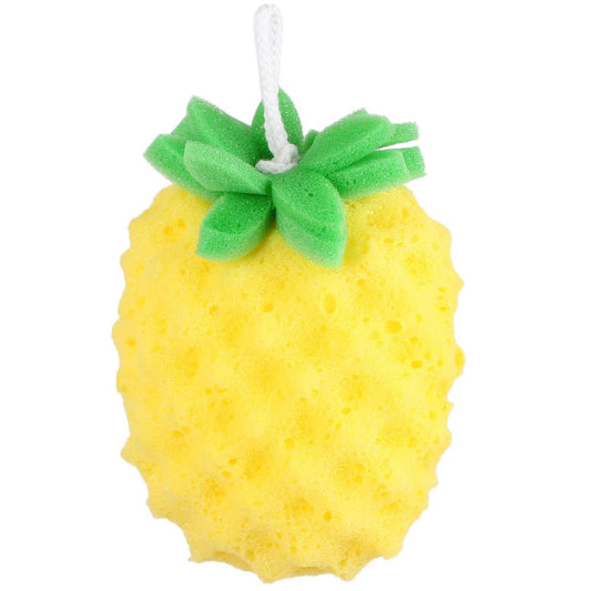 Ruilogod Pineapple Shaped Bath Sponge Exfoliate Shower Scrubber Yellow (id: d40 f5b 57c dec ec9 Beauty and Personal Care Ruilogod