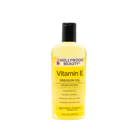 Hollywood Beauty Vitamin E Hair & Skin Oil, 8 oz - Prevents Dryness, Stimulates Healthy Hair Growth, Repairs Damaged Skin, Anti-Aging Beauty & Personal Care Hollywood Beauty