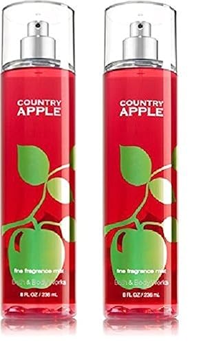 Bath and Body Works (2) Country Apple Fine Fragrance Mists-8 oz. Bottles Beauty & Personal Care Bath & Body Works