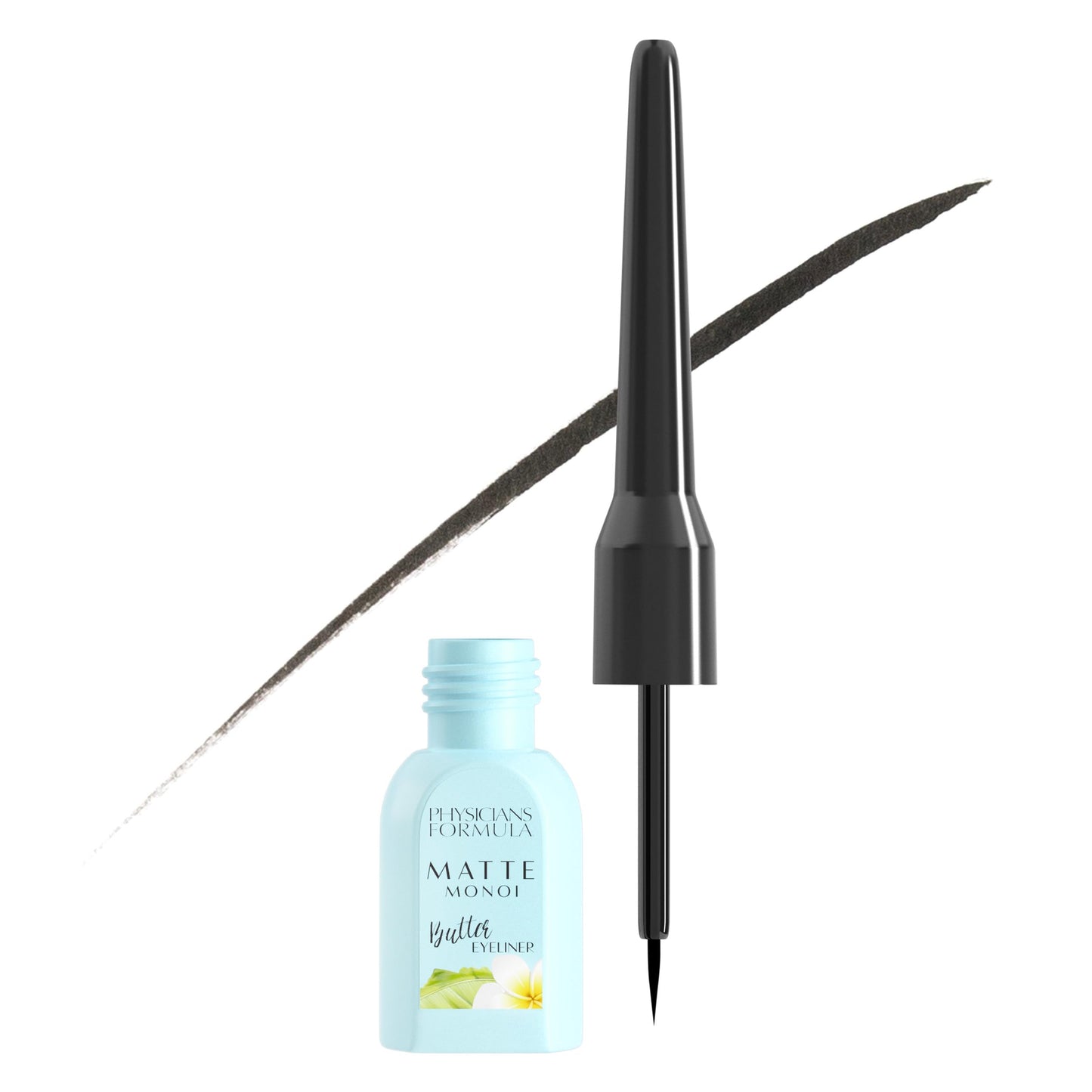 Physicians Formula Matte Monoi Butter Liquid Matte Eyeliner, Eye Makeup, Dermatologist Tested, Black, Brush Eye Liner Beauty & Personal Care Physicians Formula
