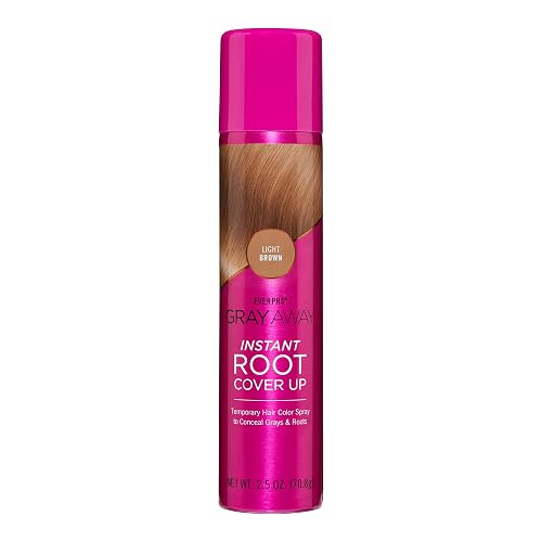 EVERPRO Gray Away Instant Root Cover Up Spray 2.5oz - Light Brown Beauty & Personal Care GRAY AWAY