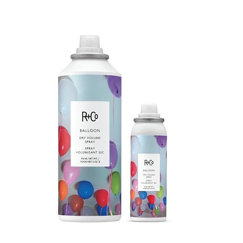 R+Co Balloon Dry Volume Spray Set | Instant Volume & Lift with Long-Lasting Hold | Adds Texture & Fullness Without Weight | Vegan + Cruelty-Free | 5oz Beauty & Personal Care R+Co