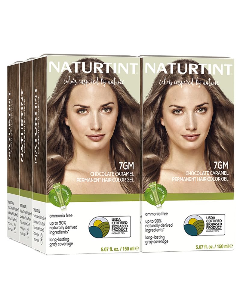Naturtint 7GM Chocolate Caramel Permanent Hair Color (Pack of 6), Ammonia Free, Vegan, Cruelty Free, up to 100% Gray Coverage, Long Lasting Results Beauty & Personal Care Naturtint