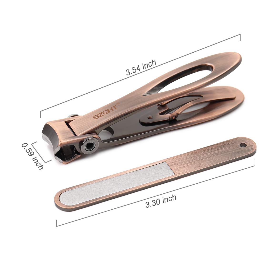SZQHT Ultra Wide Jaw Opening Toenail Clippers Nail Clippers for Thick Nails Cutter for Ingrown Manicure Set,Pedicure Kit,Men & Women (Bronze) Beauty & Personal Care SZQHT