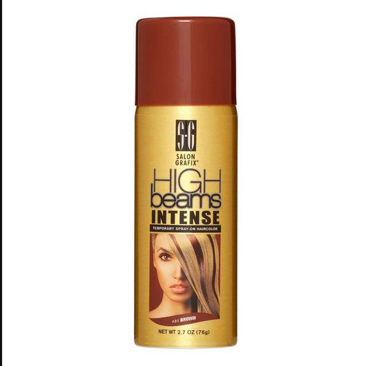 High Beams Intense Temporary Spray-On Hair Color - Brown 2.7 oz (3 PACK) Beauty & Personal Care High Beams