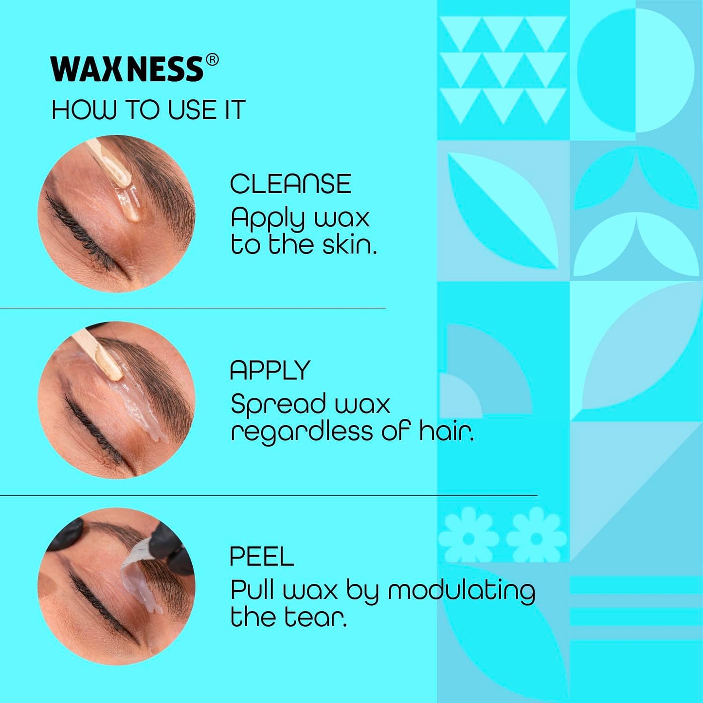 Waxness Sensi Clear Pure Hard Wax Beads 1 lb (453 g) - Rosin-Free Stripless Clear Hard Wax with Neuro-Active Comfort Complex for Face & Body - Made in Beauty and Personal Care Waxness