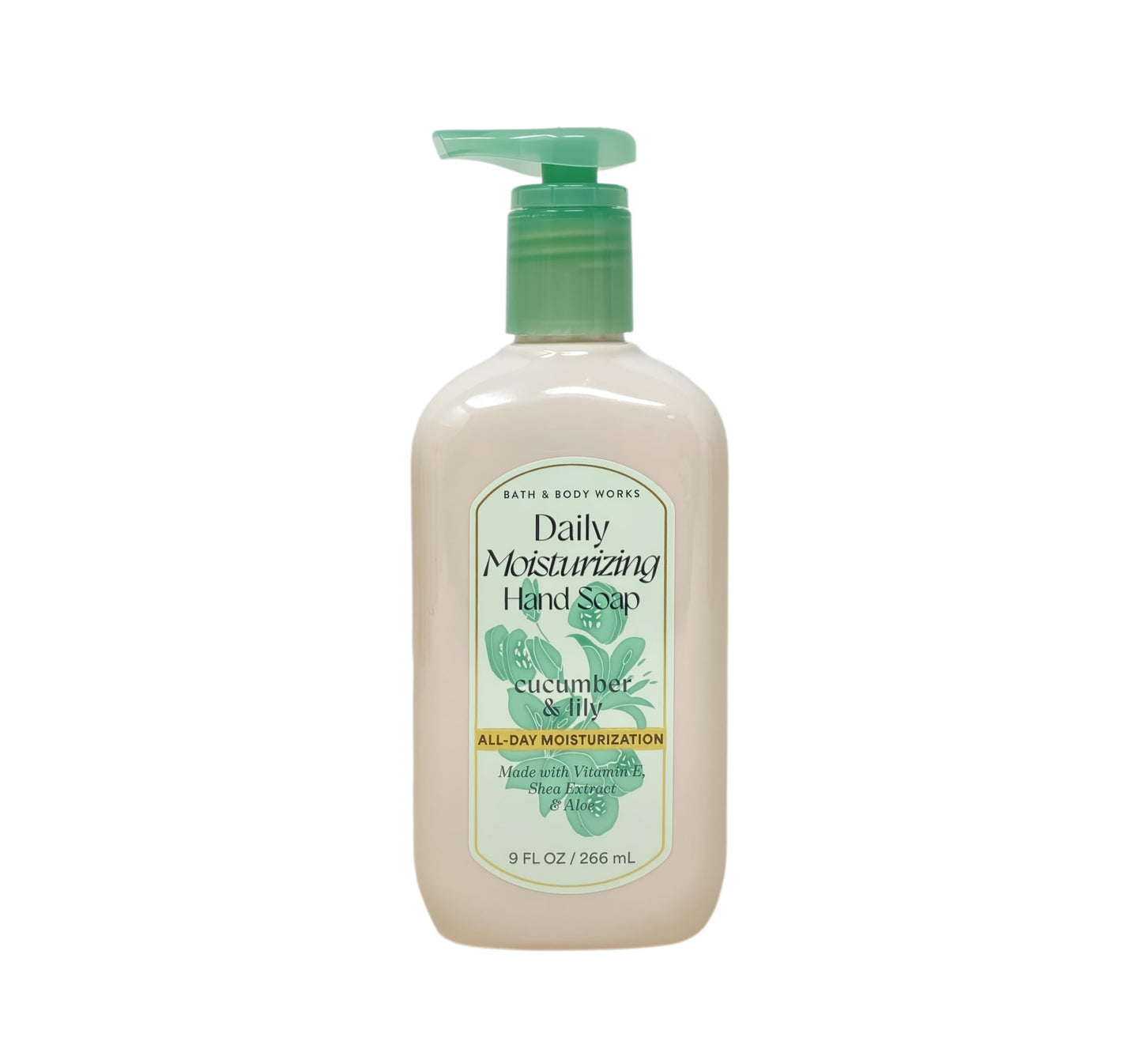 Bath & Body Works Cucumber & Lily 2 Daily Moisturizing Hand Soaps with a Peach Gardenia Sample Soap Beauty & Personal Care Bath & Body Works