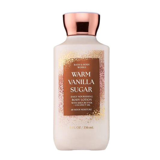 Bath & Body Works Warm Vanilla Sugar Body Lotion, Lightweight Daily Moisturizer with Shea Butter & Coconut Oil, Sparkling Sugar and Sweet Vanilla Beauty & Personal Care Bath & Body Works