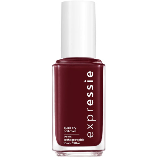 essie expressie Quick-Dry Vegan Nail Polish, Not So Low-Key, Blackened Burgundy, 0.33 Ounce Beauty & Personal Care essie
