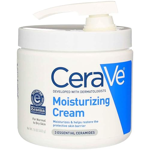 CeraVe Moisturizing Cream | 16 Ounce with Pump | Daily Face and Body Moisturizer for Dry Skin (Pack of 2) Beauty & Personal Care CeraVe