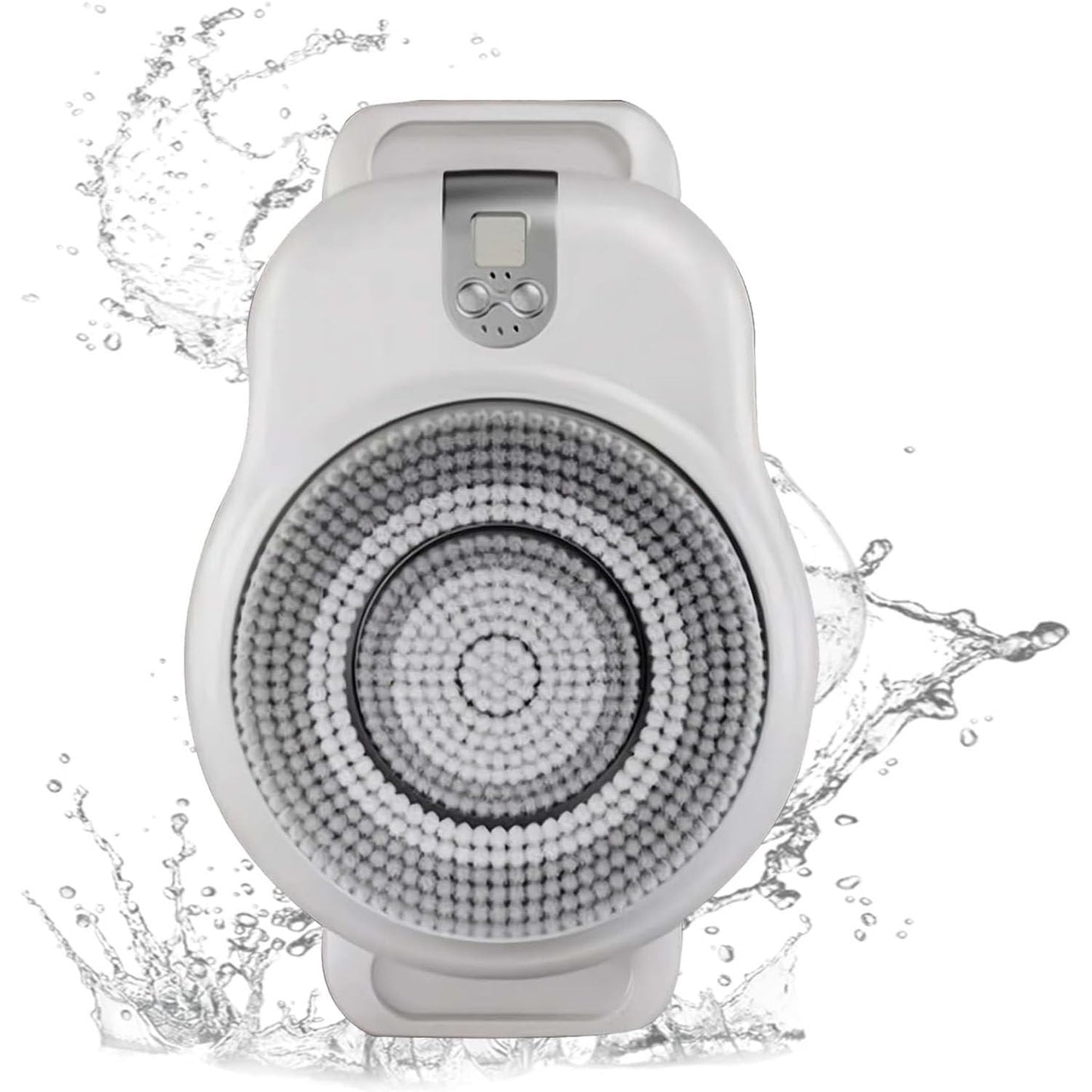 Shower Wall Mounted Back Scrubber, Smart Wall Mounted Exfoliating Brush, 360° Automatic Rota-Tion, Electric Back Scrubber Bath Brush, for Deep Beauty and Personal Care LZDOYY