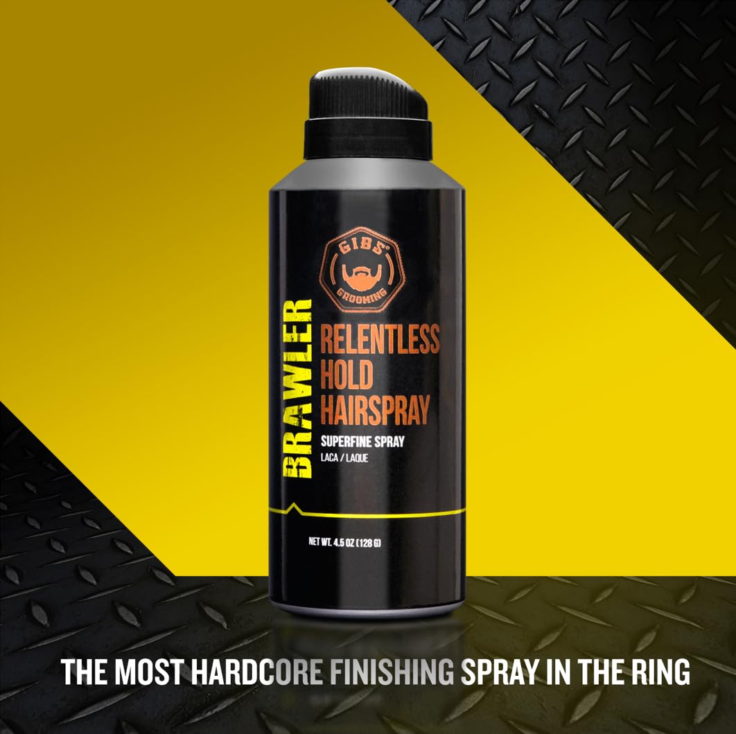 GIBS Grooming Brawler Bantamweight Hairspray, 4.5oz Beauty & Personal Care GIBS