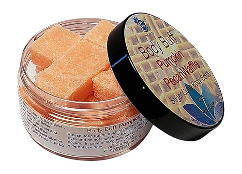 Diva Stuff Sugar Cube Body Buff Scrub, Exfoliates and Hydrates Skin, Pairs With Our Crepey Skin Cream - Pumpkin Pecan Waffle, 8 oz (Made in the USA) Beauty & Personal Care Diva Stuff