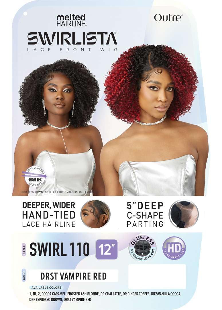 Outre Lace Front Wig - Melted Hairline - Swirlista - Swirl 110 (OFF BLACK 1B)