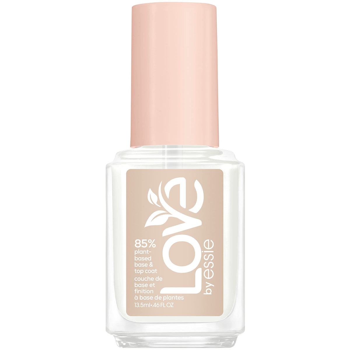 LOVE by essie Nail Care, 85% Plant-based, Salon-Quality, Base and Top Coat, 0.46 Fl Oz Beauty & Personal Care essie
