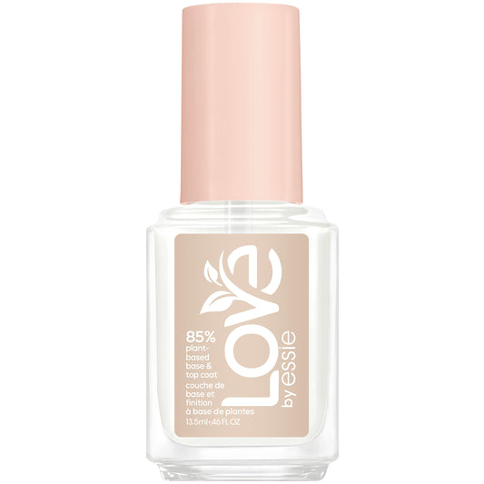 LOVE by essie Nail Care, 85% Plant-based, Salon-Quality, Base and Top Coat, 0.46 Fl Oz Beauty & Personal Care essie
