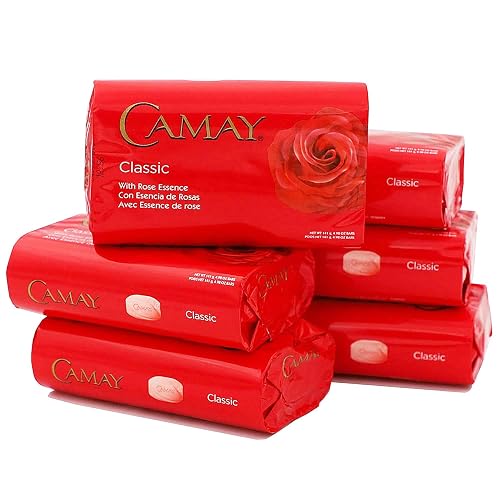 Camay Classic Bar Soap, Rose Essence, 4.98 Oz Each Soap, 6 Bar Soaps. Beauty & Personal Care Camay