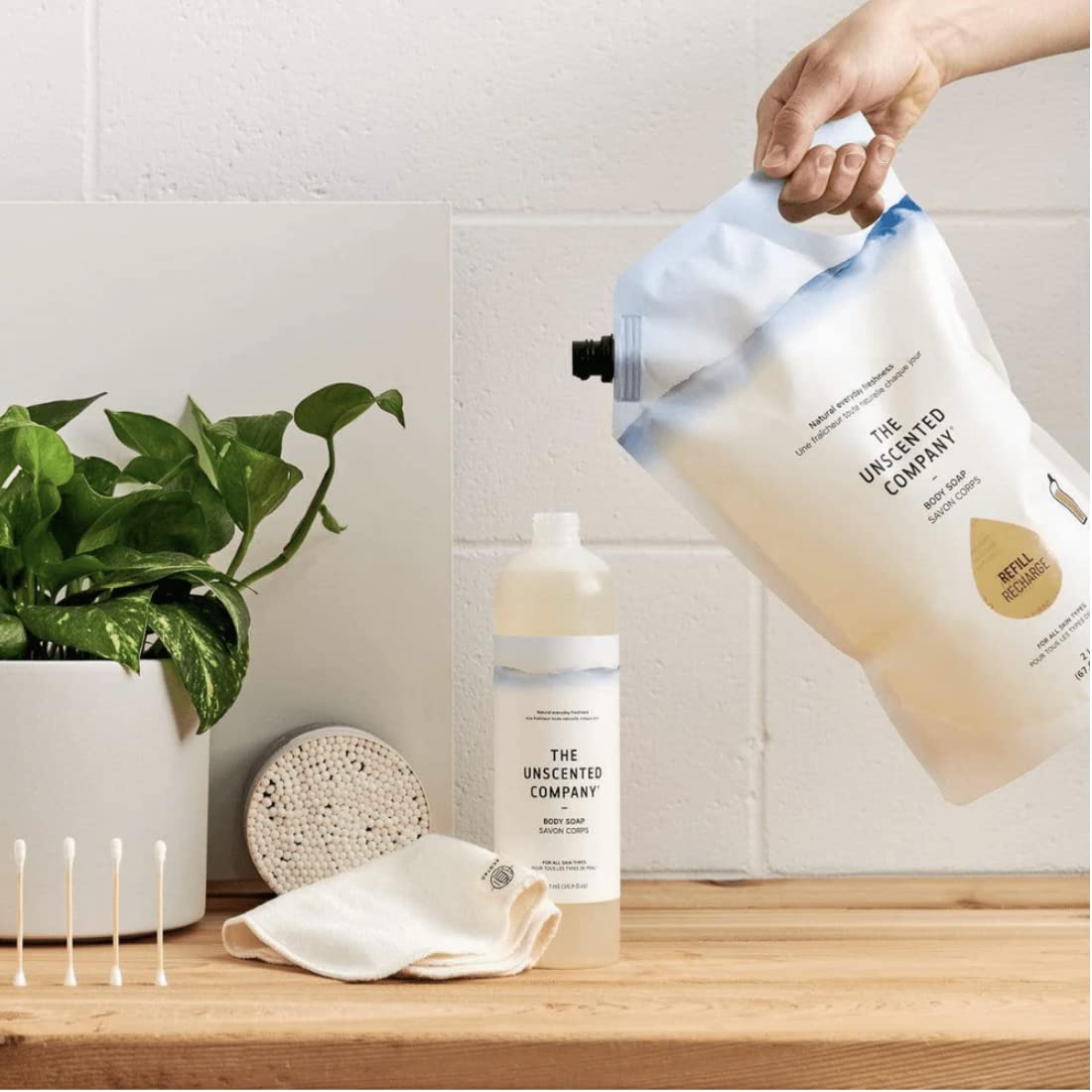 The Unscented Company Unscented Body Soap Refill, 67.6 FZ Beauty & Personal Care The Unscented Company