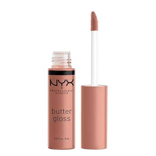 NYX PROFESSIONAL MAKEUP Butter Gloss, Non-Sticky Lip Gloss - Madeleine (Mid-Tone Nude) Beauty & Personal Care NYX PROFESSIONAL MAKEUP