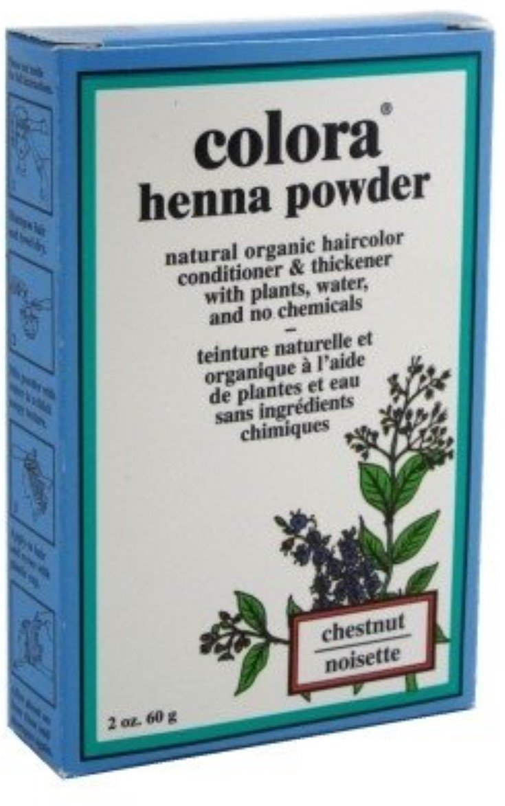 Colora Henna Powder Hair Color Chestnut, 2 oz (Pack of 4) Beauty & Personal Care Colora Henna Powder